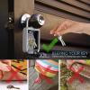 imageSereneLife Padlock Key Safe Security Box  Realtor Hanging Steel Metal Coded Key Holder Keeper Cabinet w 4Digit Combination Code Lock Up to 5 Spare Door Keys Storage Home Safety Use  SereneLife SLSFKEY27