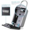 imageSereneLife Padlock Key Safe Security Box  Realtor Hanging Steel Metal Coded Key Holder Keeper Cabinet w 4Digit Combination Code Lock Up to 5 Spare Door Keys Storage Home Safety Use  SereneLife SLSFKEY27