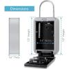imageSereneLife Padlock Key Safe Security Box  Realtor Hanging Steel Metal Coded Key Holder Keeper Cabinet w 4Digit Combination Code Lock Up to 5 Spare Door Keys Storage Home Safety Use  SereneLife SLSFKEY27