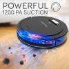 imageSereneLife Pure Clean Robot Vacuum Cleaner  Upgraded Lithium Battery 90 Min Run Time  Automatic Bot Self Detects Stairs Pet Hair Allergies Friendly Robotic Home Cleaning for Carpet Hardwood Floor