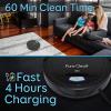 imageSereneLife Pure Clean Robot Vacuum Cleaner  Upgraded Lithium Battery 90 Min Run Time  Automatic Bot Self Detects Stairs Pet Hair Allergies Friendly Robotic Home Cleaning for Carpet Hardwood Floor