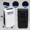 imageSereneLife Small Air Conditioner Portable 10000 BTU with Builtin Dehumidifier  Portable AC unit for rooms up to 450 sq ft  Remote Control Window Mount Exhaust Kit10 000 BTU  HEAT