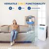 imageSereneLife Small Air Conditioner Portable 10000 BTU with Builtin Dehumidifier  Portable AC unit for rooms up to 450 sq ft  Remote Control Window Mount Exhaust Kit10 000 BTU