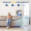 imageSereneLife Small Air Conditioner Portable 10000 BTU with Builtin Dehumidifier  Portable AC unit for rooms up to 450 sq ft  Remote Control Window Mount Exhaust Kit8 000 BTU