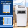 imageSereneLife Small Air Conditioner Portable 10000 BTU with Builtin Dehumidifier  Portable AC unit for rooms up to 450 sq ft  Remote Control Window Mount Exhaust Kit10 000 BTU  HEAT