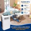 imageSereneLife Small Air Conditioner Portable 10000 BTU with Builtin Dehumidifier  Portable AC unit for rooms up to 450 sq ft  Remote Control Window Mount Exhaust Kit10 000 BTU  HEAT
