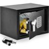 imageSereneLife Digital Safe ampamp Lock Box  Safety Box for Cabinets Home Office or Hotels  Ideal for Money Cash Jewelry ampamp Documents  Steel Alloy  122quot x 78  Includes 2 Keys