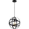 imageSereneLife Home Lighting Fixture  118 in Diameter Metal Dome Sphere Pendant Hanging Lamp Ceiling Light with Adjustable Length Canopy Base Cover Plate and Screwin Bulb Socket SLLMP3108