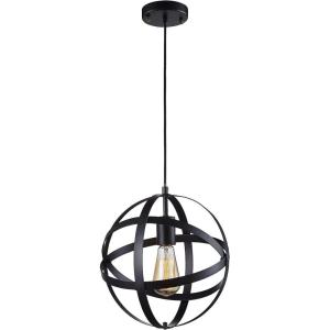 imageSereneLife Home Lighting Fixture  118 in Diameter Metal Dome Sphere Pendant Hanging Lamp Ceiling Light with Adjustable Length Canopy Base Cover Plate and Screwin Bulb Socket SLLMP3108