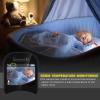 imageSereneLife USA Video Baby Monitor  Upgraded 850 Wireless Long Range Camera Night Vision Temperature Monitoring and Portable 2 Color Screen with Clip  SLBCAM105 GreenGreen