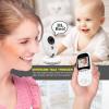 imageSereneLife USA Video Baby Monitor  Upgraded 850 Wireless Long Range Camera Night Vision Temperature Monitoring and Portable 2 Color Screen with Clip  SLBCAM105 GreenGray