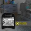 imageSereneLife USA Video Baby Monitor  Upgraded 850 Wireless Long Range Camera Night Vision Temperature Monitoring and Portable 2 Color Screen with Clip  SLBCAM105 GreenGray