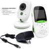 imageSereneLife USA Video Baby Monitor  Upgraded 850 Wireless Long Range Camera Night Vision Temperature Monitoring and Portable 2 Color Screen with Clip  SLBCAM105 GreenGreen