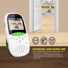 imageSereneLife USA Video Baby Monitor  Upgraded 850 Wireless Long Range Camera Night Vision Temperature Monitoring and Portable 2 Color Screen with Clip  SLBCAM105 GreenGreen