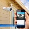 imageSereneLife Wireless Outdoor IP Security Camera 1080p HD WiFi ampamp Ethernet Surveillance Wide Angle Cam with Audio Motion Detect Night Vision