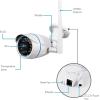 imageSereneLife Wireless Outdoor IP Security Camera 1080p HD WiFi ampamp Ethernet Surveillance Wide Angle Cam with Audio Motion Detect Night Vision