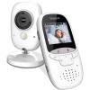 imageSereneLife USA Video Baby Monitor  Upgraded 850 Wireless Long Range Camera Night Vision Temperature Monitoring and Portable 2 Color Screen with Clip  SLBCAM105 GreenGray