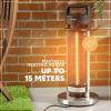 imageSereneLife Infrared Patio Heater Electric Patio Heater 900 W IndoorOutdoor Heaters for Patio Restaurant Backyard Garage Decks SilverNew Black