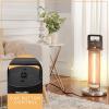 imageSereneLife Infrared Patio Heater Electric Patio Heater 900 W IndoorOutdoor Heaters for Patio Restaurant Backyard Garage Decks SilverNew Black