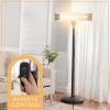 imageSereneLife Infrared Patio Heater Electric Patio Heater for IndoorOutdoor Use Portable Stand Heater with Remote Control 1500 W for Restaurant Patio Backyard Garage Decks BlackOff Black