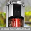 imageSereneLife Infrared Patio Heater Electric Patio Heater for IndoorOutdoor Use Portable Table Heater with Remote Control 1500 W for Restaurant Patio Backyard Garage Decks Off Black