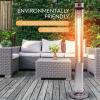 imageSereneLife Infrared Patio Heater Electric Patio Heater with Remote Control 1500 W IndoorOutdoor Heaters for Patio Restaurant Backyard Garage Decks Silver57
