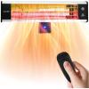 imageSereneLife Infrared Patio Heater Wall Mounted Electric Patio Heater with Remote Control 1500 W IndoorOutdoor Heaters for Patio Restaurant Backyard Garage Decks SilverBlack