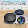 imageSereneLife Robot Vacuum Cleaner  Self Charging Robo Vacuum Cleaner  1200pa Suction Self Path Navigation 70 Min Run Time  Carpet Hardwood Linoleum Tile PUCRCX70