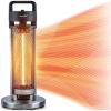 imageSereneLife Infrared Patio Heater Electric Patio Heater 900 W IndoorOutdoor Heaters for Patio Restaurant Backyard Garage Decks SilverBlack