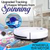 imagePURE CLEAN Smart Automatic Robot Vacuum CleanerSlim Rechargeable Electric Robo Vacuum Cleaner wSelf Programmed NavigationAntiFall SensorsCarpetHardwoodLinoleumTilePUCRC25PLUS5Robot Vacuum