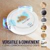 imagePURE CLEAN Smart Automatic Robot Vacuum CleanerSlim Rechargeable Electric Robo Vacuum Cleaner wSelf Programmed NavigationAntiFall SensorsCarpetHardwoodLinoleumTilePUCRC25PLUS5Robot Vacuum