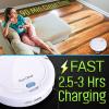 imagePURE CLEAN Smart Automatic Robot Vacuum CleanerSlim Rechargeable Electric Robo Vacuum Cleaner wSelf Programmed NavigationAntiFall SensorsCarpetHardwoodLinoleumTilePUCRC25PLUS5Robot Vacuum