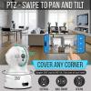 imageSereneLife Indoor Wireless IP Camera HD 1080p 2MP WiFi Network Security Surveillance Cam For Home Monitoring With LED Motion Detect Night Vision PTZ Two Way Audio Ai Sound and Human Detection