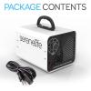 imageSereneLife 10000mgh Compact Ozone Generator  Commercial Ozone Generator Portable Industrial Ozone Deodorizer Sterilizer Odor Eliminator Machine Up to 2000 Sq Ft Coverage  SLOZOGEN100