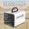 imageSereneLife 10000mgh Compact Ozone Generator  Commercial Ozone Generator Portable Industrial Ozone Deodorizer Sterilizer Odor Eliminator Machine Up to 2000 Sq Ft Coverage  SLOZOGEN100