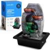 imageSereneLife Tabletop Water Fountain Home Decor Soothing Sound Machine with Automatic Pump Zen Relaxing Decor for Meditation 11quot Tall5Tier