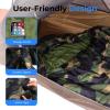 imageSereneLife 0 Degree Mummy Sleeping Bag  MilitaryStyle Lightweight ampamp Waterproof for Extreme Cold Stays Warm in 510F NoSnag Zipper Compact Carry Bag ampamp Travel Pillow for Camping ampamp BackpackingCamouflage