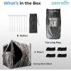 imageSereneLife 23 Person Hunting Blind for Deer and Turkey Shooting SeeThrough Hunting Gear with Carry Bag PopUp Portable Ground Equipment and Accessories Camouflage