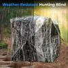 imageSereneLife 23 Person Hunting Blind for Deer and Turkey Shooting SeeThrough Hunting Gear with Carry Bag PopUp Portable Ground Equipment and Accessories Camouflage