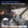 imageSereneLife 23 Person Hunting Blind for Deer and Turkey Shooting SeeThrough Hunting Gear with Carry Bag PopUp Portable Ground Equipment and Accessories Camouflage