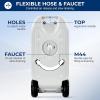 imageSereneLife 24L Compact Portable Water Tank  Nontoxic Water Container Reservoir WCarry Handle  For Outdoor Social Events Work Sites Camping Boating Emergency Preparedness SLCAWT2010 Gal