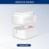 imageSereneLife 52 Gallon Portable Camping Toilet with Carry Bag For Adults Leak Proof Toilet with Detachable Waste Tank and Level Indicator Portable Potty for Camping Hiking and Boating63 Gal