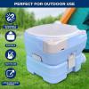 imageSereneLife 52 Gallon Portable Camping Toilet with Carry Bag For Adults Leak Proof Toilet with Detachable Waste Tank and Level Indicator Portable Potty for Camping Hiking and Boating39 Gal