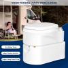 imageSereneLife 52 Gallon Portable Camping Toilet with Carry Bag For Adults Leak Proof Toilet with Detachable Waste Tank and Level Indicator Portable Potty for Camping Hiking and Boating63 Gal