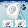 imageSereneLife 52 Gallon Portable Camping Toilet with Carry Bag For Adults Leak Proof Toilet with Detachable Waste Tank and Level Indicator Portable Potty for Camping Hiking and Boating58 Gal  Gray