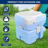 imageSereneLife 52 Gallon Portable Camping Toilet with Carry Bag For Adults Leak Proof Toilet with Detachable Waste Tank and Level Indicator Portable Potty for Camping Hiking and Boating52 Gal
