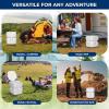 imageSereneLife 52 Gallon Portable Camping Toilet with Carry Bag For Adults Leak Proof Toilet with Detachable Waste Tank and Level Indicator Portable Potty for Camping Hiking and Boating58 Gal