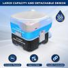 imageSereneLife 52 Gallon Portable Camping Toilet with Carry Bag For Adults Leak Proof Toilet with Detachable Waste Tank and Level Indicator Portable Potty for Camping Hiking and Boating39 Gal