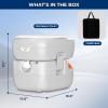 imageSereneLife 52 Gallon Portable Camping Toilet with Carry Bag For Adults Leak Proof Toilet with Detachable Waste Tank and Level Indicator Portable Potty for Camping Hiking and Boating58 Gal