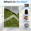 imageSereneLife Double Sleeping Bag with Pillows Waterproof ampamp Detachable for 2 Single Bags Lightweight ampamp Warm Perfect for Camping Hiking Backpacking and Cold Weather Suitable for Temperatures 510FGreen